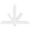Ekena Millwork Kennewick Architectural Grade PVC Gable Bracket, 48"W x 32"H x 4"D x 4"F, 16/12 Pitch GBP048X32X0404KEN00 - alternate 4